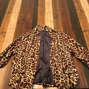 Ashley Stewart Leopard Print Jacket